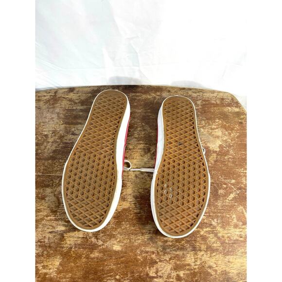 Vans Authentic Red Canvas Sneakers US Men’s 9.5 - Picture 4 of 6